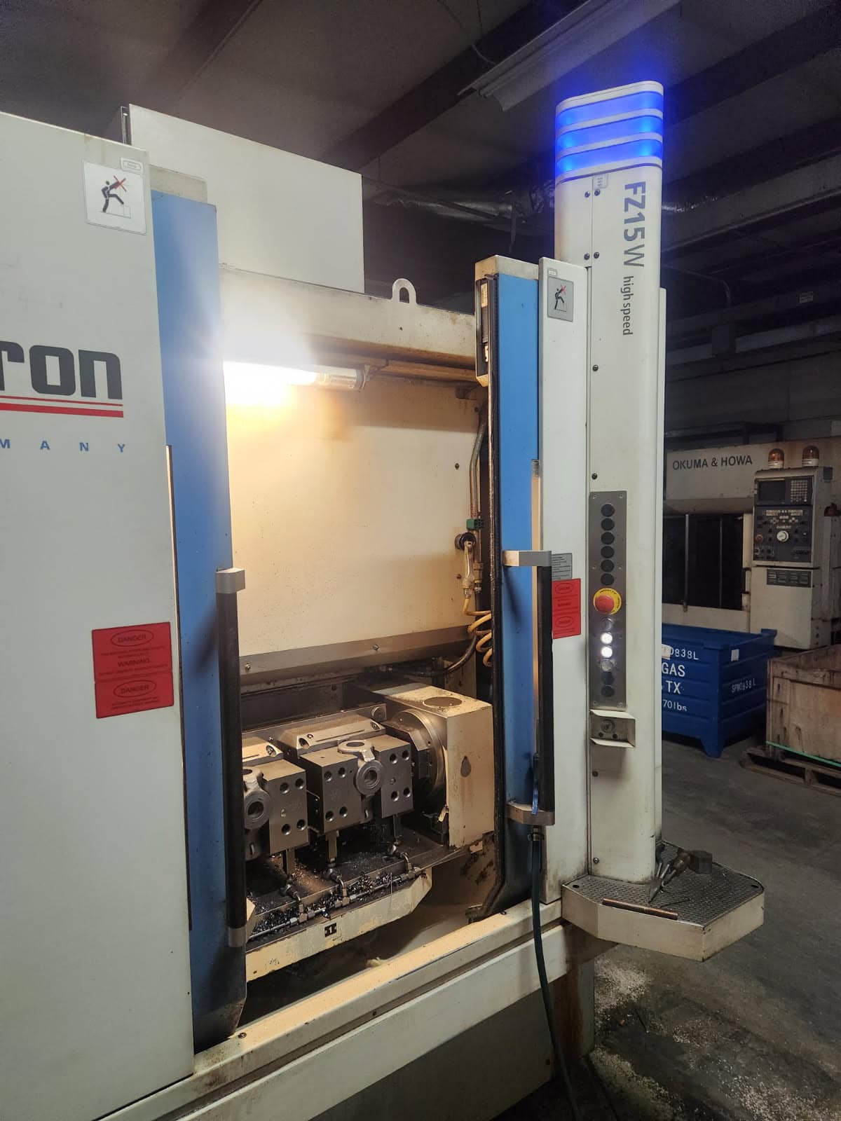 Chiron FZ 15 W High-Speed 5-Axis Vertical Machining Center, 2012 - Rigid Tap, High Pressure Coolant
