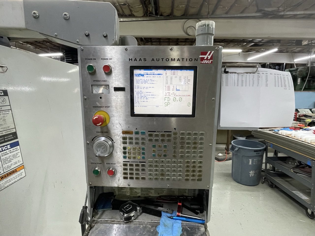 Haas VF-4SS VMC, 2005 - 12,000 RPM, Auger, Probes - Image 2