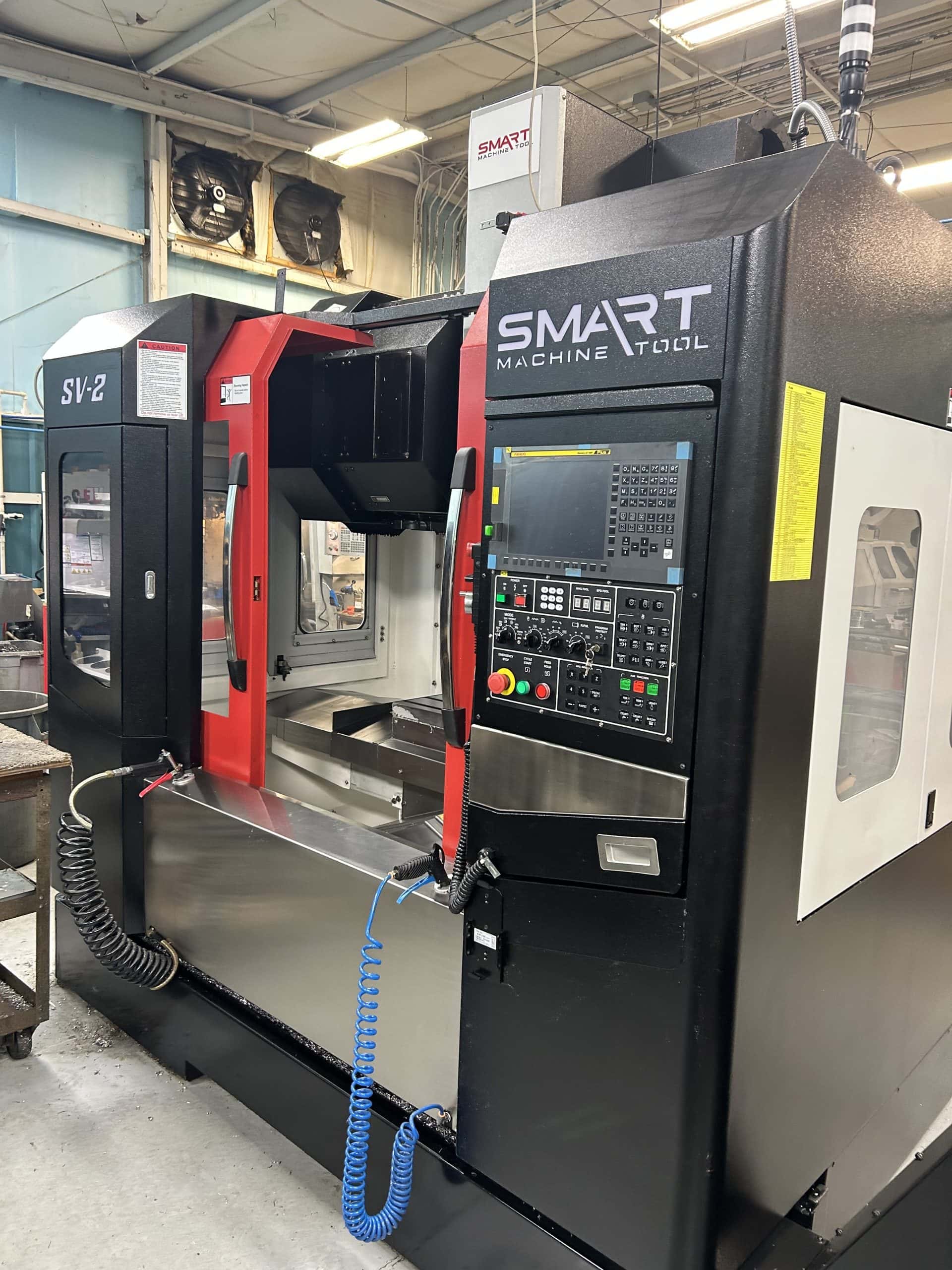 Smart SV-2 CNC Mill, 2022 - Low Hours, 10k RPM Spindle, Upgraded LNS Chip Conveyor, Spindle Chiller, TSC ready, Rigid Tapping