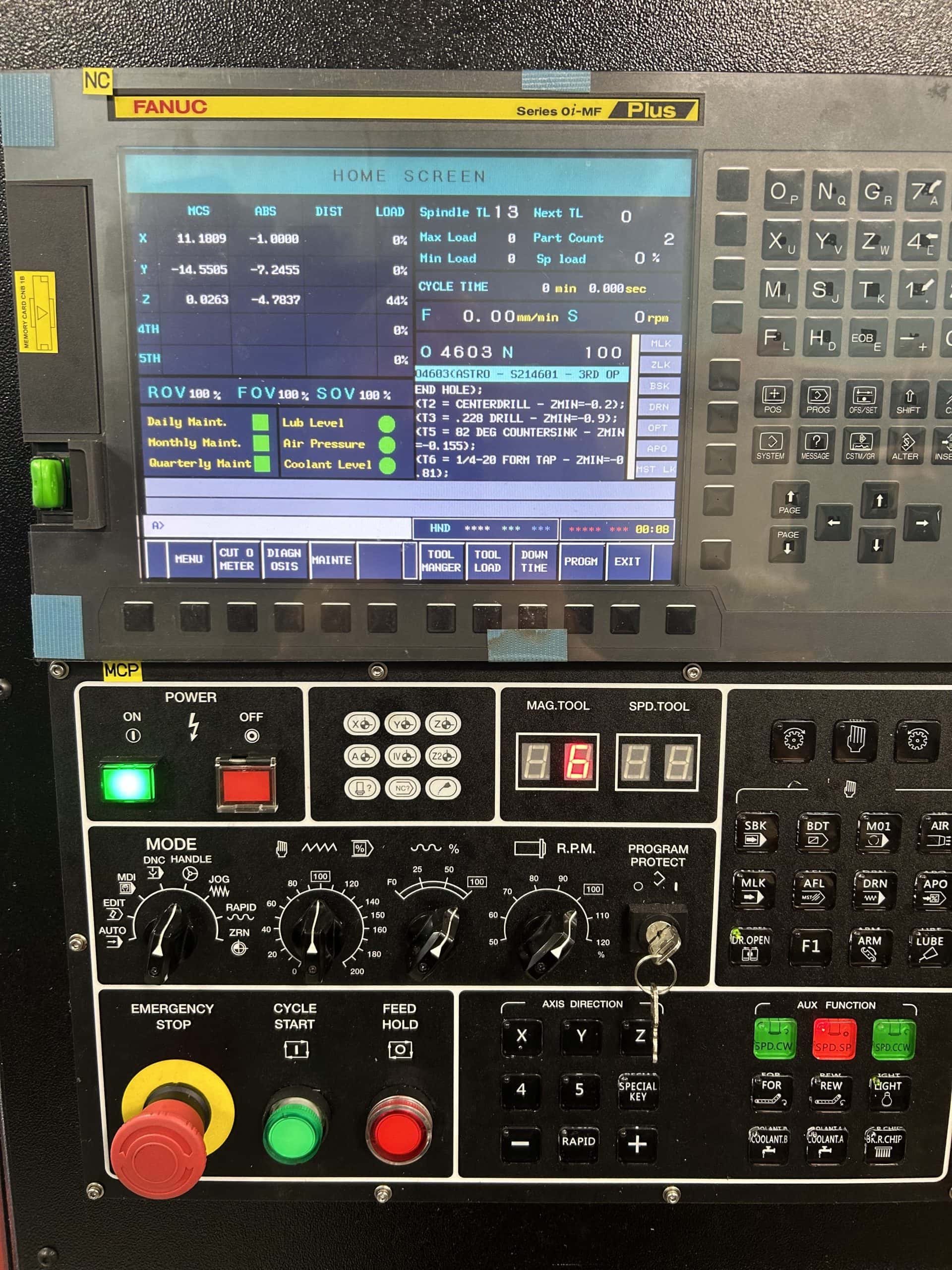 Smart SV-2 CNC Mill, 2022 - Low Hours, 10k RPM Spindle, Upgraded LNS Chip Conveyor, Spindle Chiller, TSC ready, Rigid Tapping - Image 12