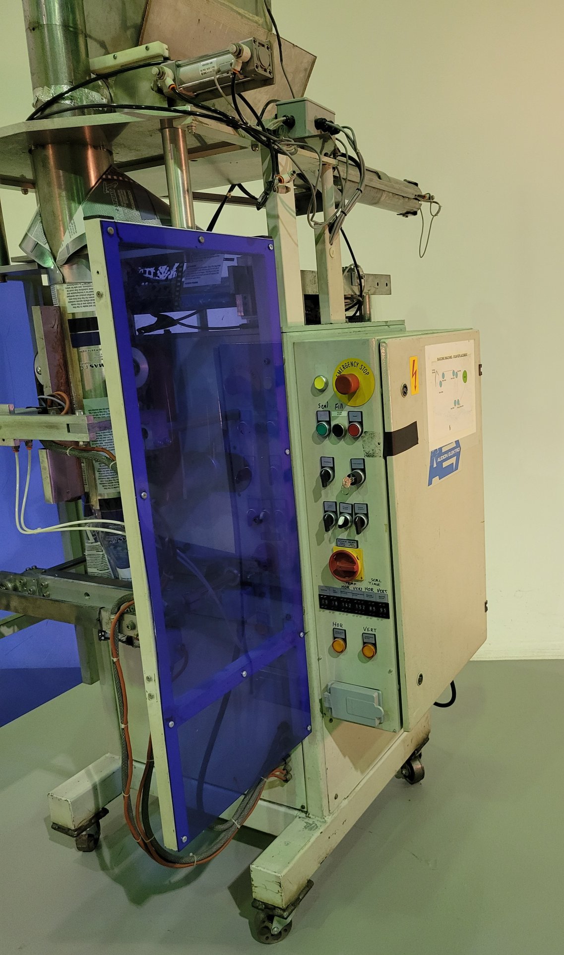 Audion Elektro AVM 200 Vertical Bagging Machine, 2002 - Includes Inclined Out Feed Conveyor - Image 4