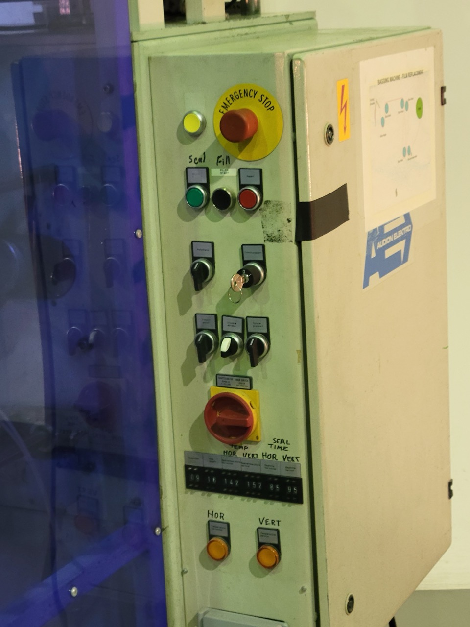 Audion Elektro AVM 200 Vertical Bagging Machine, 2002 - Includes Inclined Out Feed Conveyor - Image 5