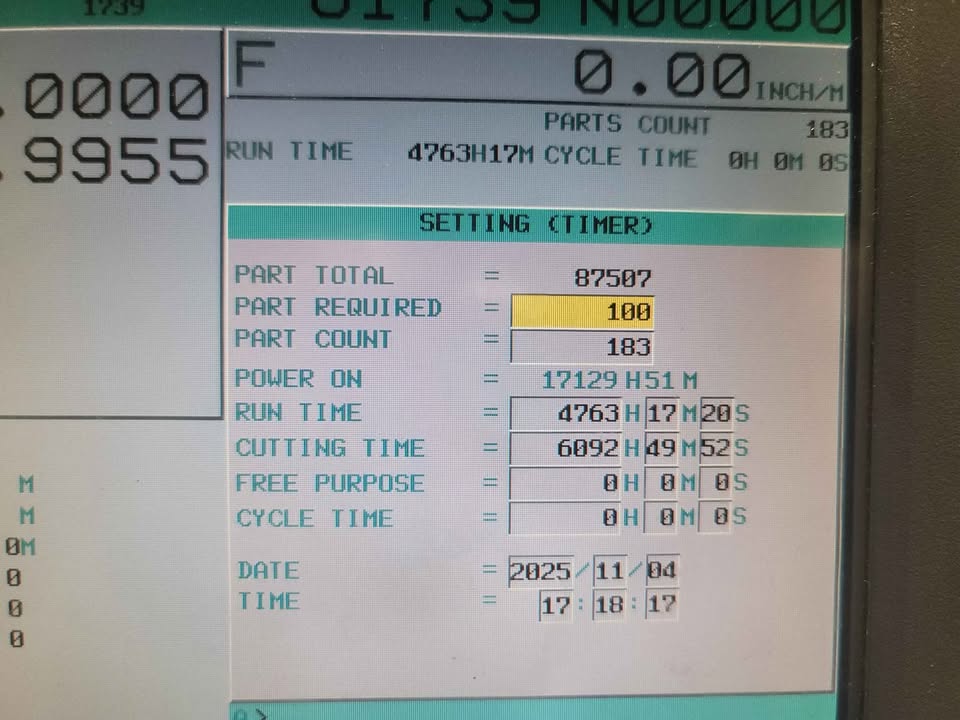 Samsung SL30/1000 CNC Lathe, 2011 - Iemca Barfeed, Tool Presetter, 3" Thru Spindle - Image 7