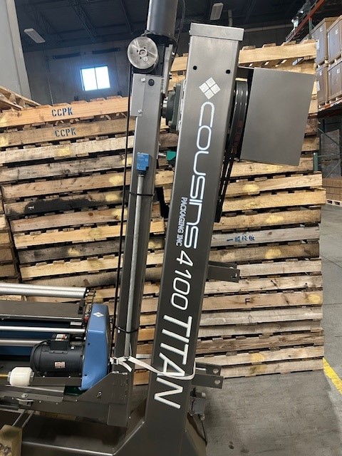 Cousins 4100T-FSR Free-Standing Rear Mount Semi-Automatic Pallet Stretch Wrapper - Image 4