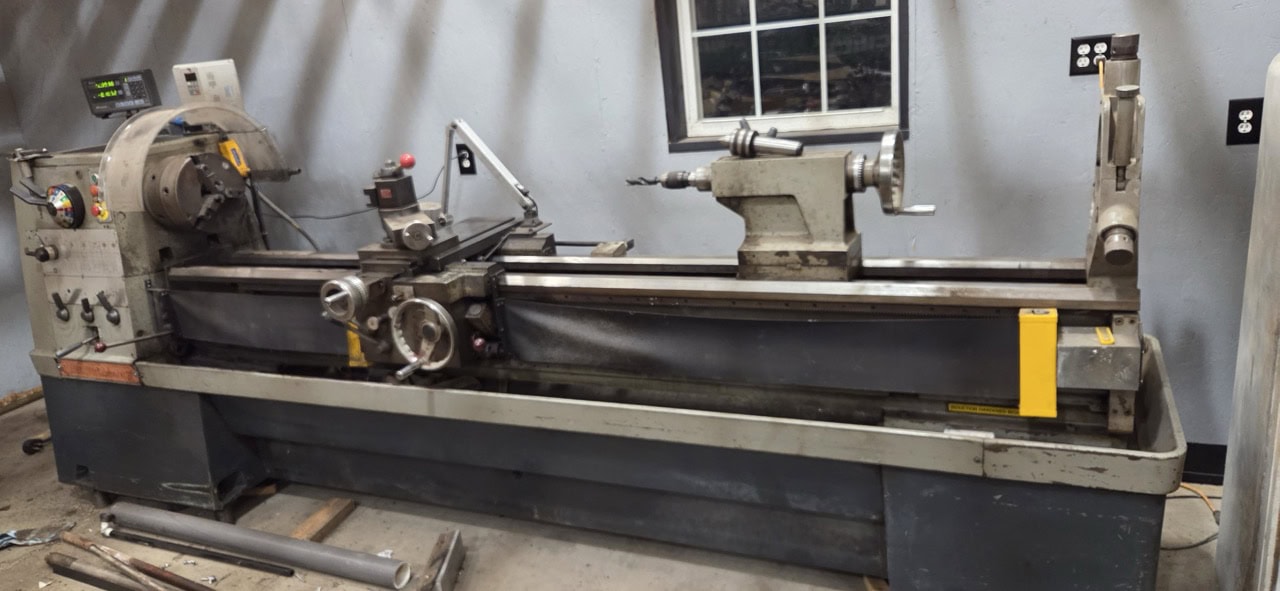 100" Clausing Colchester 21 Gap Bed Lathe, 1982 - Tailstock, DRO, Steady-Rest, Taper, Aloris Tool Post