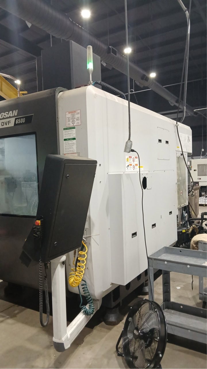 Doosan DVF 6500 5 Axis VMC, 2020 - Chip Blaster, Renishaw RMP600 - Image 5