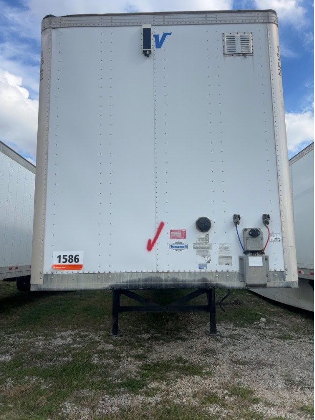 Vanguard 53' Dry Van Trailer, 2018 - Air Ride, Swing Doors