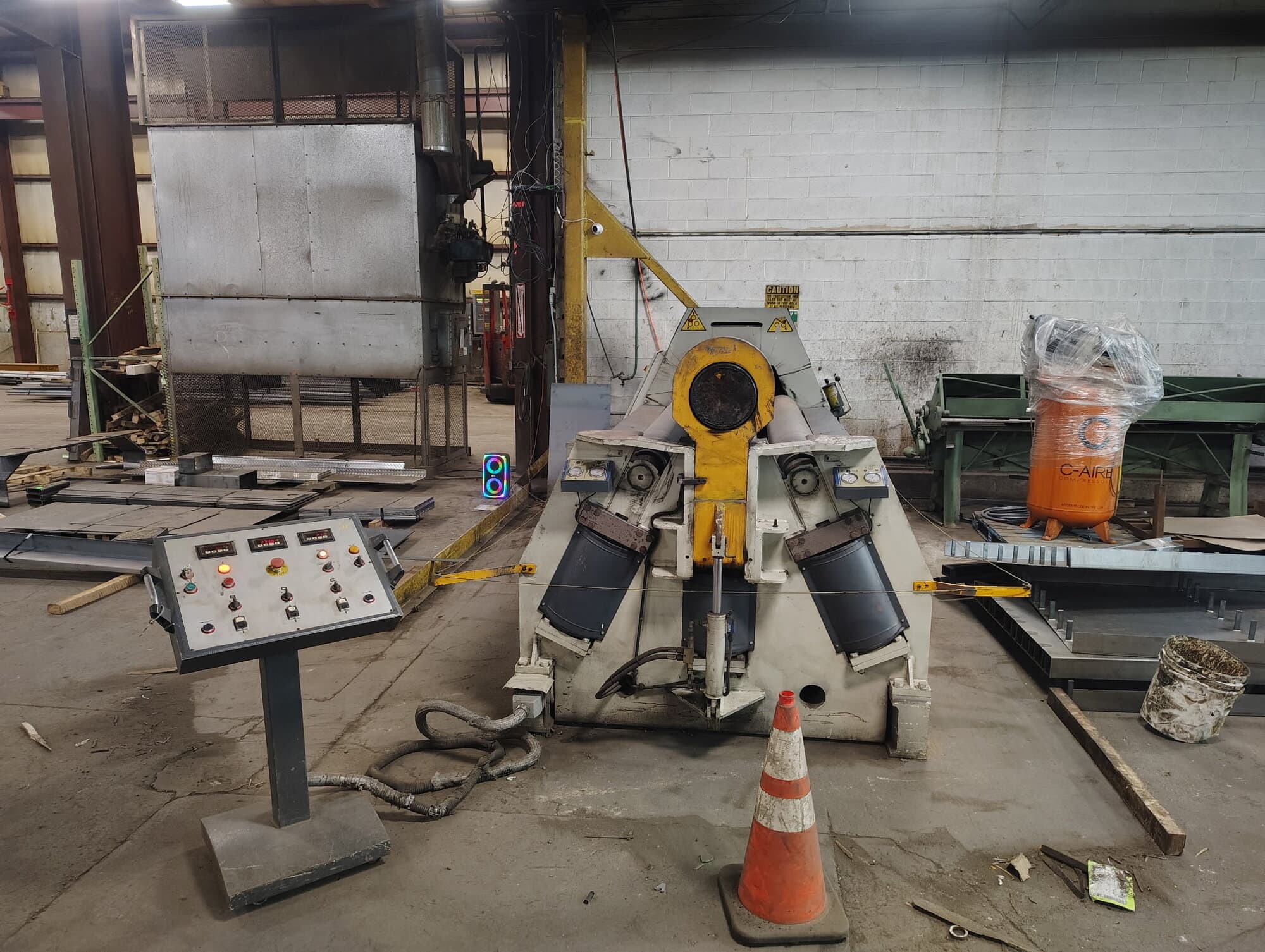 3/4″ x 8′ Virli Cole-Tuve 4RS-8-320 Hydraulic 4 Roll Plate, 2010 – Hydraulic Drop End - Image 2