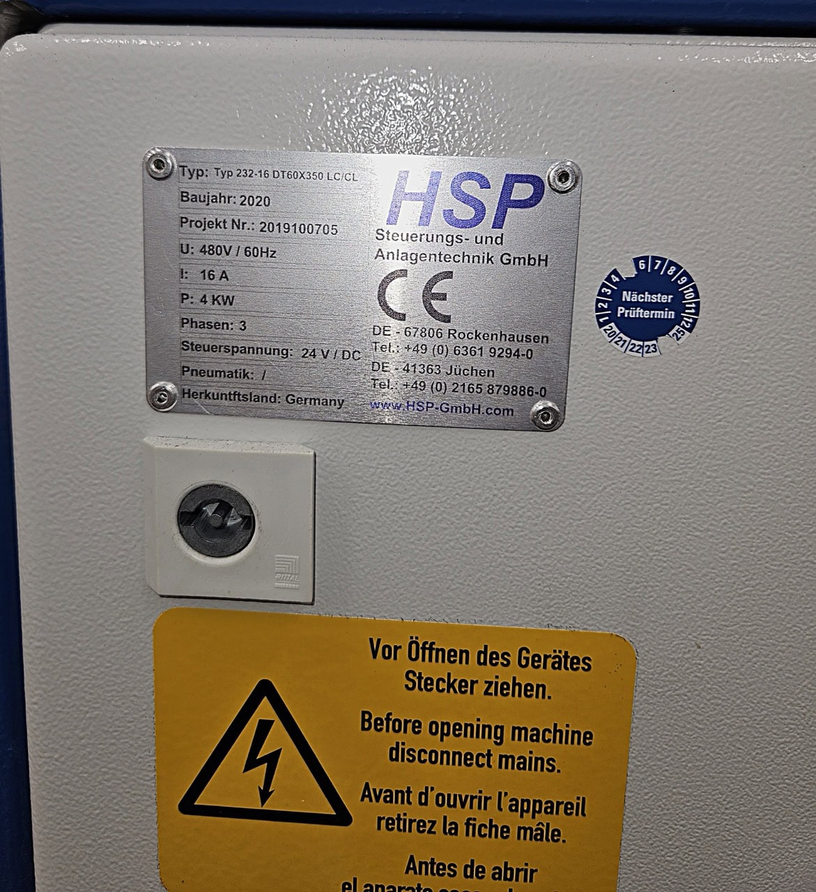 Loomis Laboratory 60mm ID Hydraulic Piston Extruder – 2020, Unused (FAT Tested Only) - Image 4