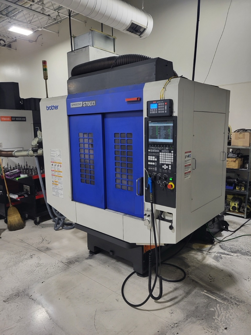 Brother Speedio S700X1 5 Axis CNC VMC, 2016 - Yukiwa Tilting Rotary Table, Blum Probe - Image 4