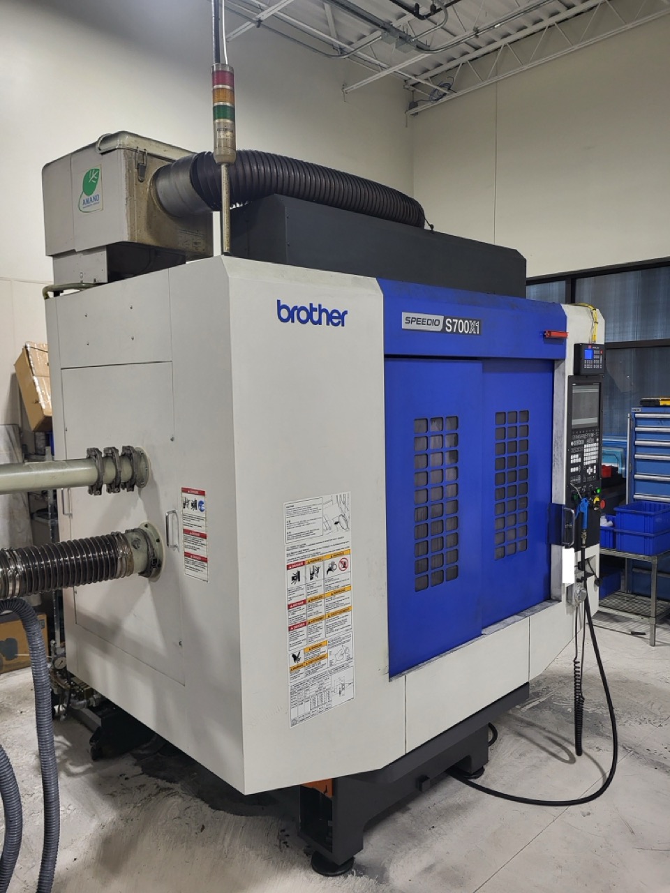 Brother Speedio S700X1 5 Axis CNC VMC, 2016 - Yukiwa Tilting Rotary Table, Blum Probe - Image 5