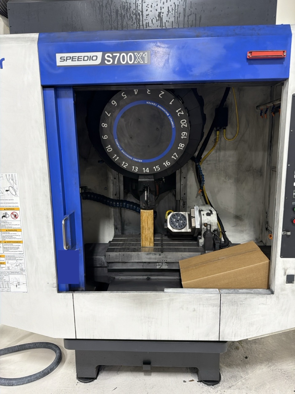 Brother Speedio S700X1 5 Axis CNC VMC, 2016 - Yukiwa Tilting Rotary Table, Blum Probe - Image 3