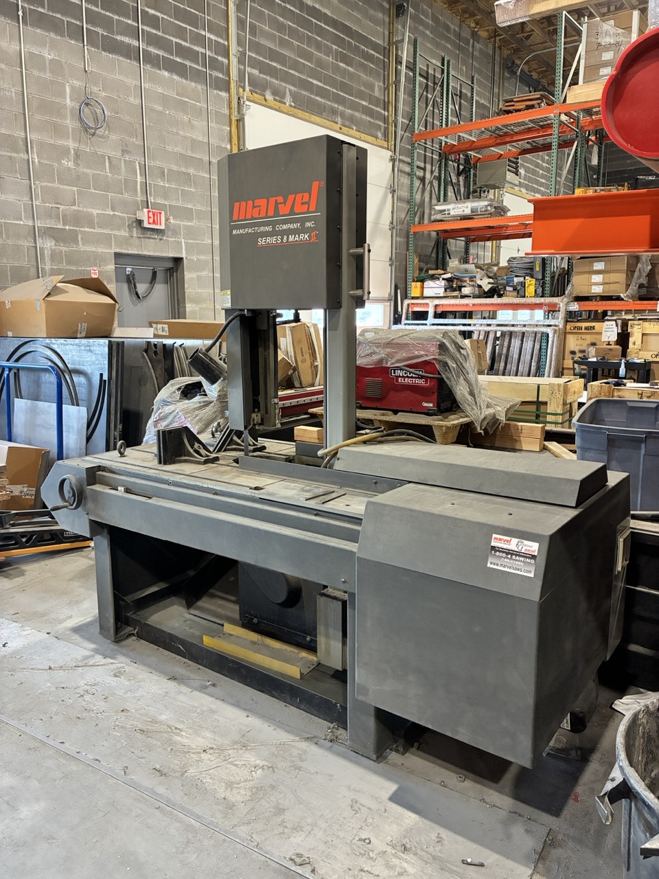 18" x 22" Marvel Series 8 Mark-II Vertical Tilt-Frame Bandsaw, 2017 - Less than 10 Hours - Image 7