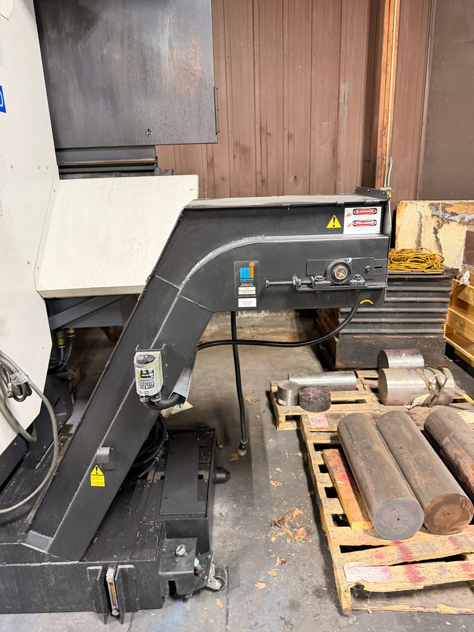 Mazak Slant Turn 50NR CNC Lathe, 2006 - 7.1" Bore, Chip Conveyor