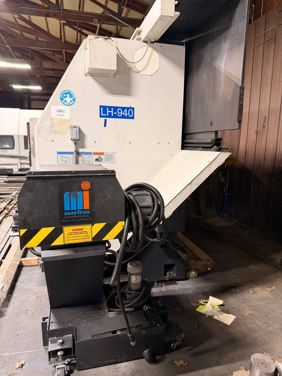 Mazak Slant Turn 50NR CNC Lathe, 2006 - 7.1" Bore, Chip Conveyor