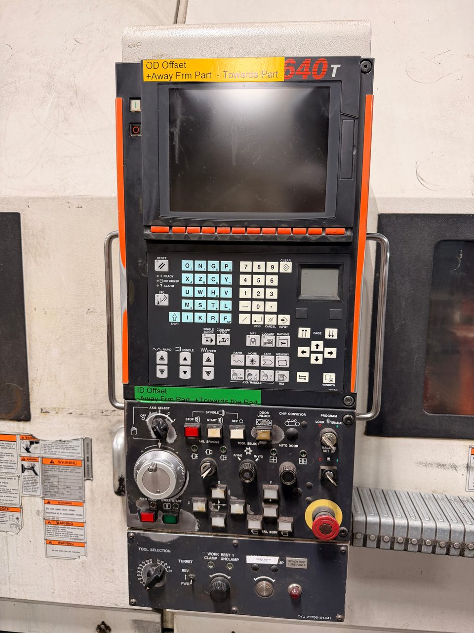 Mazak Slant Turn 50NR CNC Lathe, 2006 - 7.1" Bore, Chip Conveyor