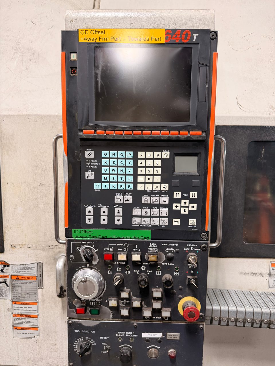 Mazak Slant Turn 50NR CNC Lathe, 2006 - 7.1" Bore, Chip Conveyor