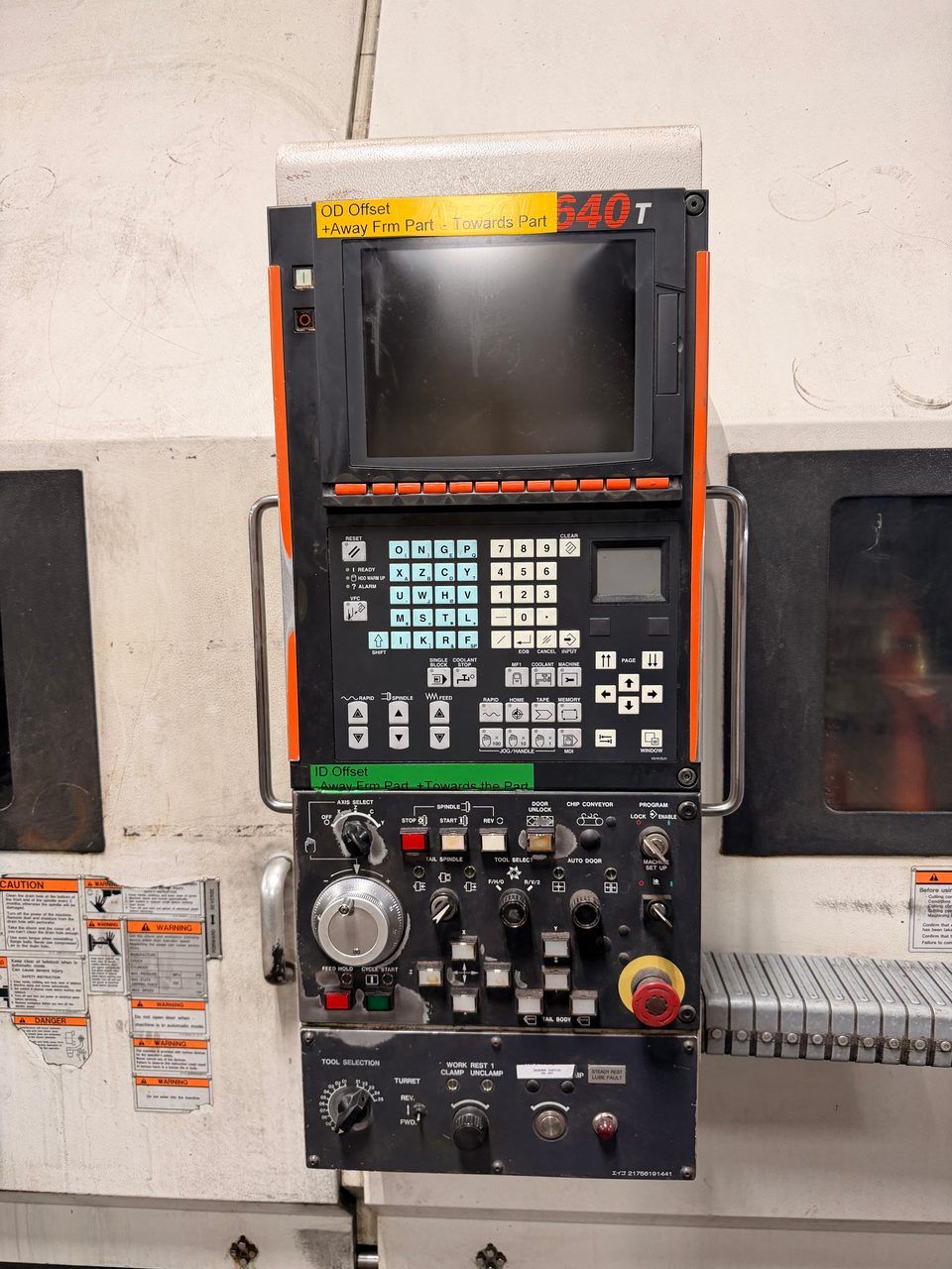 Mazak Slant Turn 50NR CNC Lathe, 2006 - 7.1" Bore, Chip Conveyor