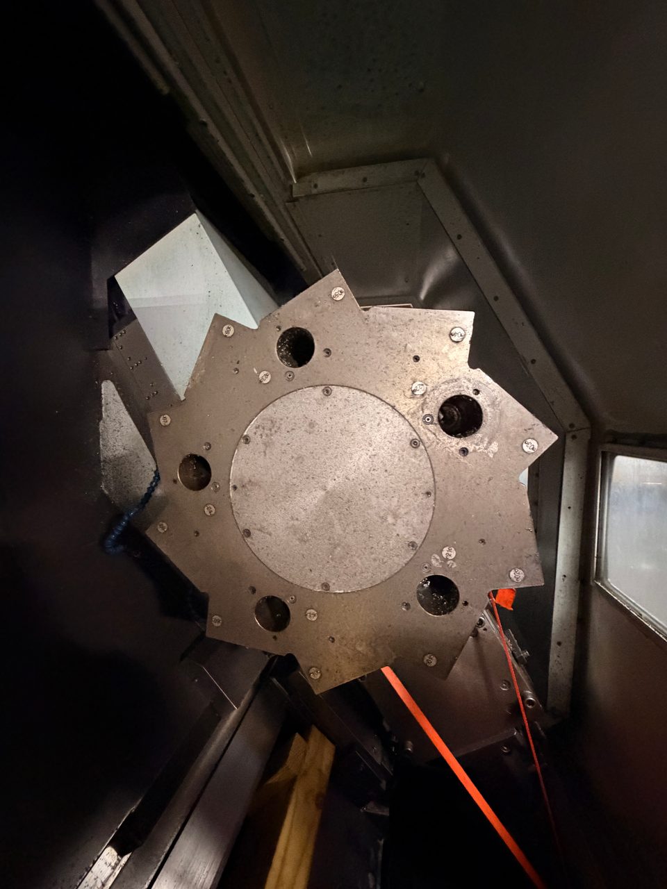 Mazak Slant Turn 50NR CNC Lathe, 2006 - 7.1" Bore, Chip Conveyor