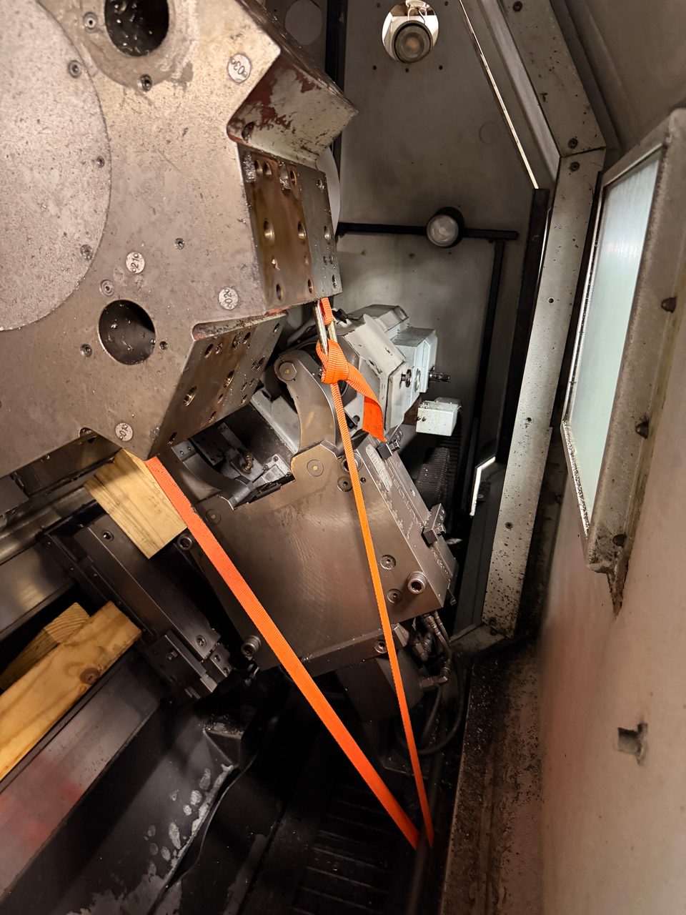 Mazak Slant Turn 50NR CNC Lathe, 2006 - 7.1" Bore, Chip Conveyor