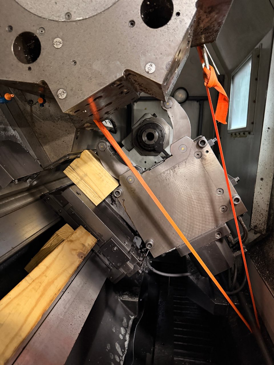 Mazak Slant Turn 50NR CNC Lathe, 2006 - 7.1" Bore, Chip Conveyor