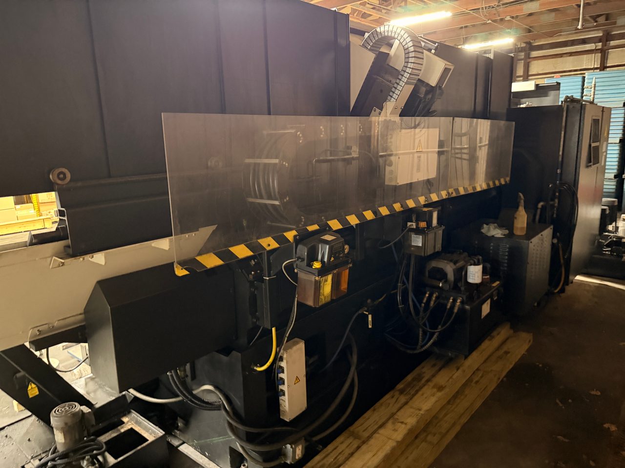 Mazak Slant Turn 50NR CNC Lathe, 2006 - 7.1" Bore, Chip Conveyor