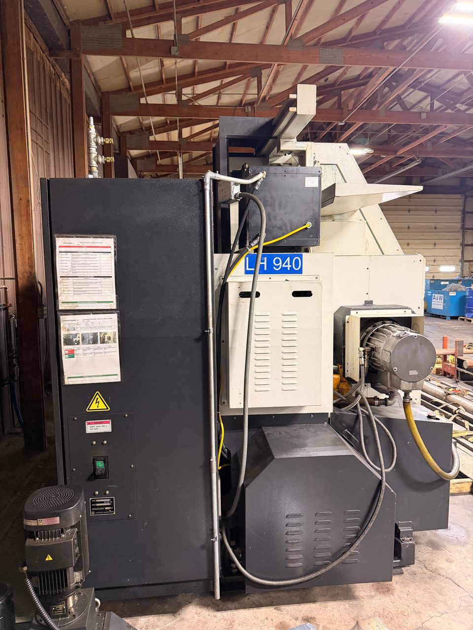 Mazak Slant Turn 50NR CNC Lathe, 2006 - 7.1" Bore, Chip Conveyor