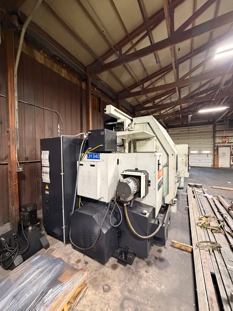 Mazak Slant Turn 50NR CNC Lathe, 2006 - 7.1" Bore, Chip Conveyor
