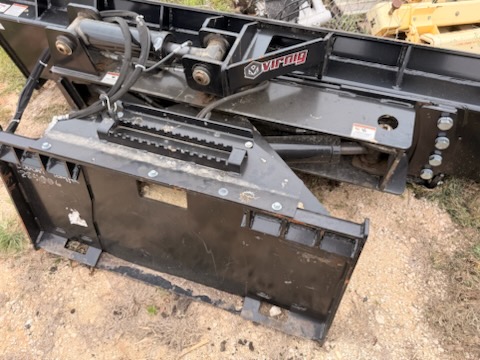 McLaren 84" 6-Way Skid Steer Dozer Blade w/ Power Tilt, 2025 - Universal Quick Attach, Heavy-Duty Cutting Edge