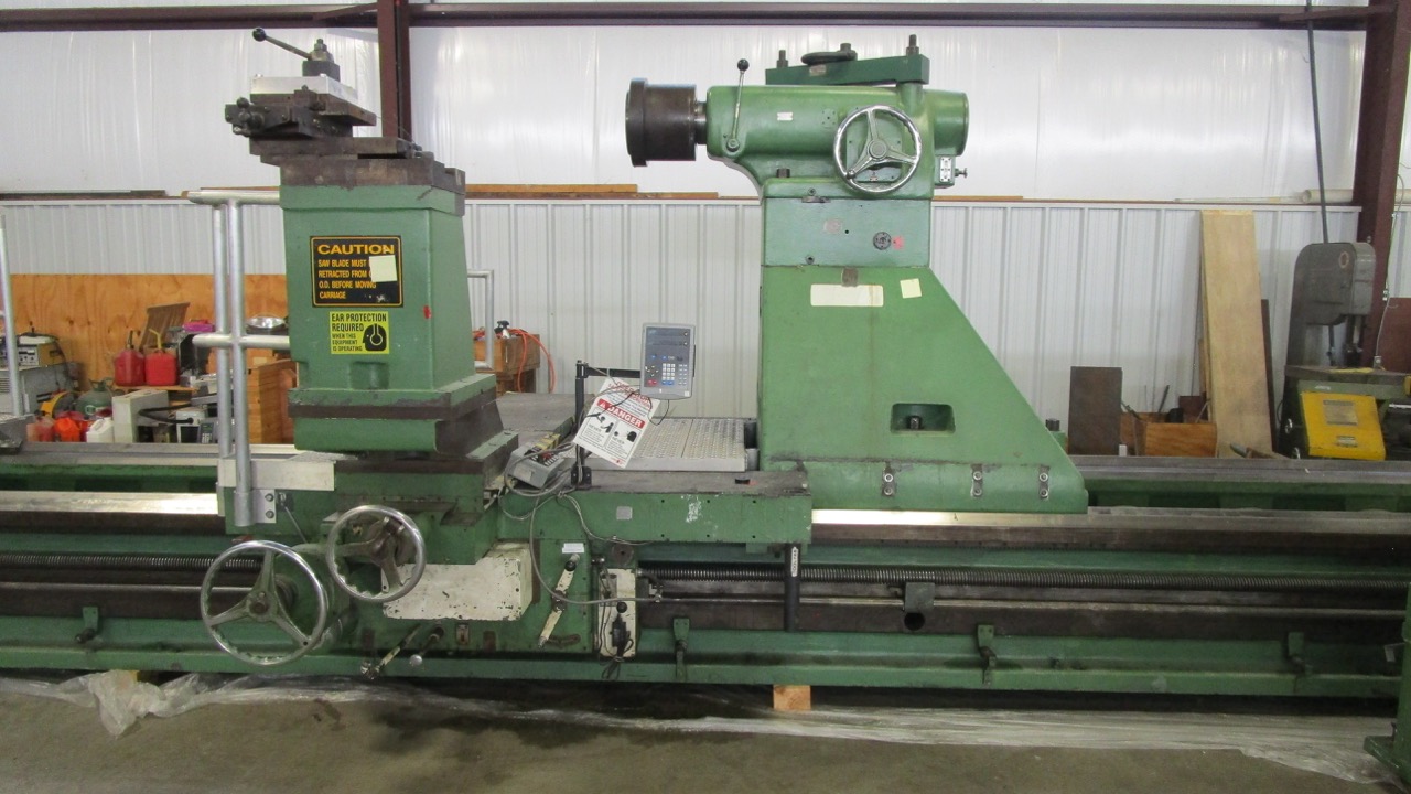 American Missile Maker Lathe, 1960 - 7' Faceplate, 33' Between Centers, DRO, Tailstock