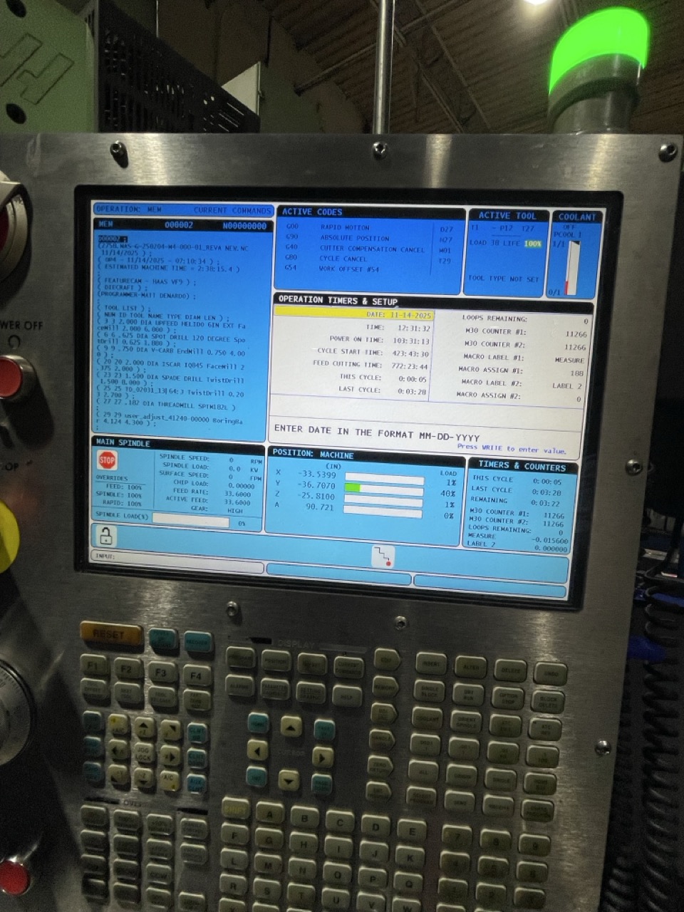 Haas EC-1600YZT HMC, 2014 - Full 4th Axis, 1,000 PSI TSC, WIPS - Image 3