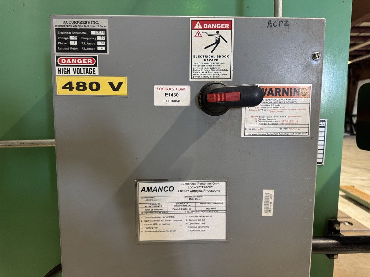 1/2" x 12' Accurshear 650012 Hydraulic Power Squaring Shear 2004 - Image 12