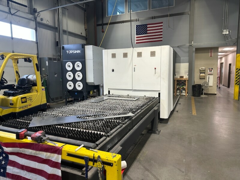 6000 Watt Bodor C3 Fiber Laser, 2022 - 5' x 10' Table, Dust Collector