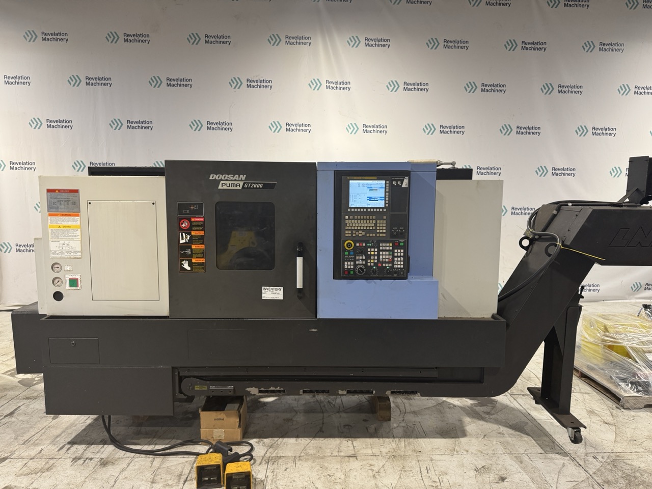 Doosan PUMA GT2600 CNC Lathe, 2017 - Presetter, Chip Conveyor