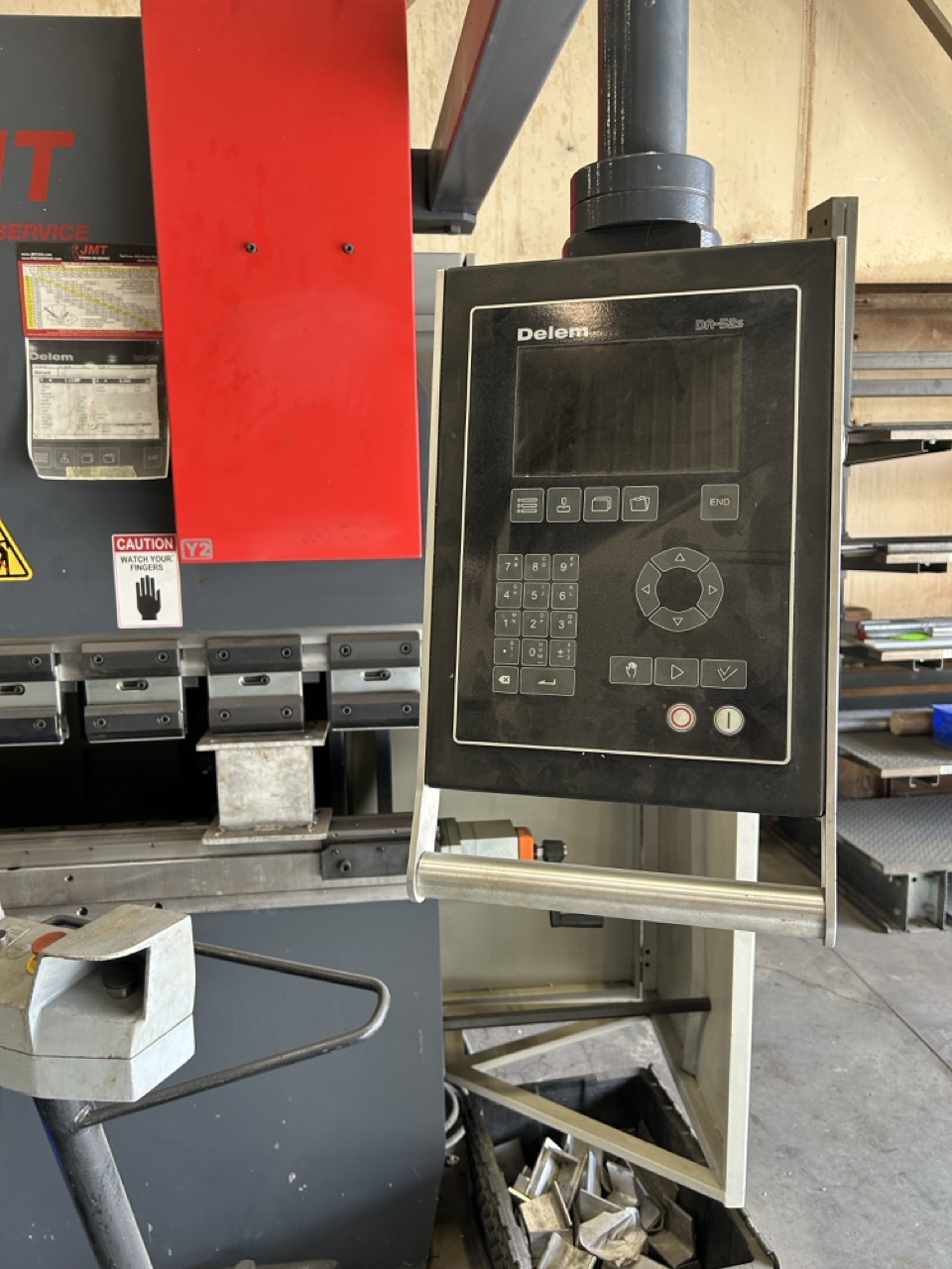 66 Ton x 8' JMT PBF 2560 Hydraulic Press Brake, 2013 - Delem DA-52s Control - Image 3