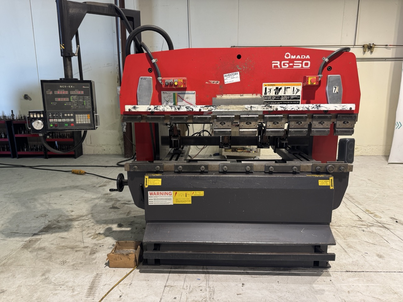 50 Ton x 6.5' Amada RG-50 D-9E Hydraulic CNC Press Brake, 2001