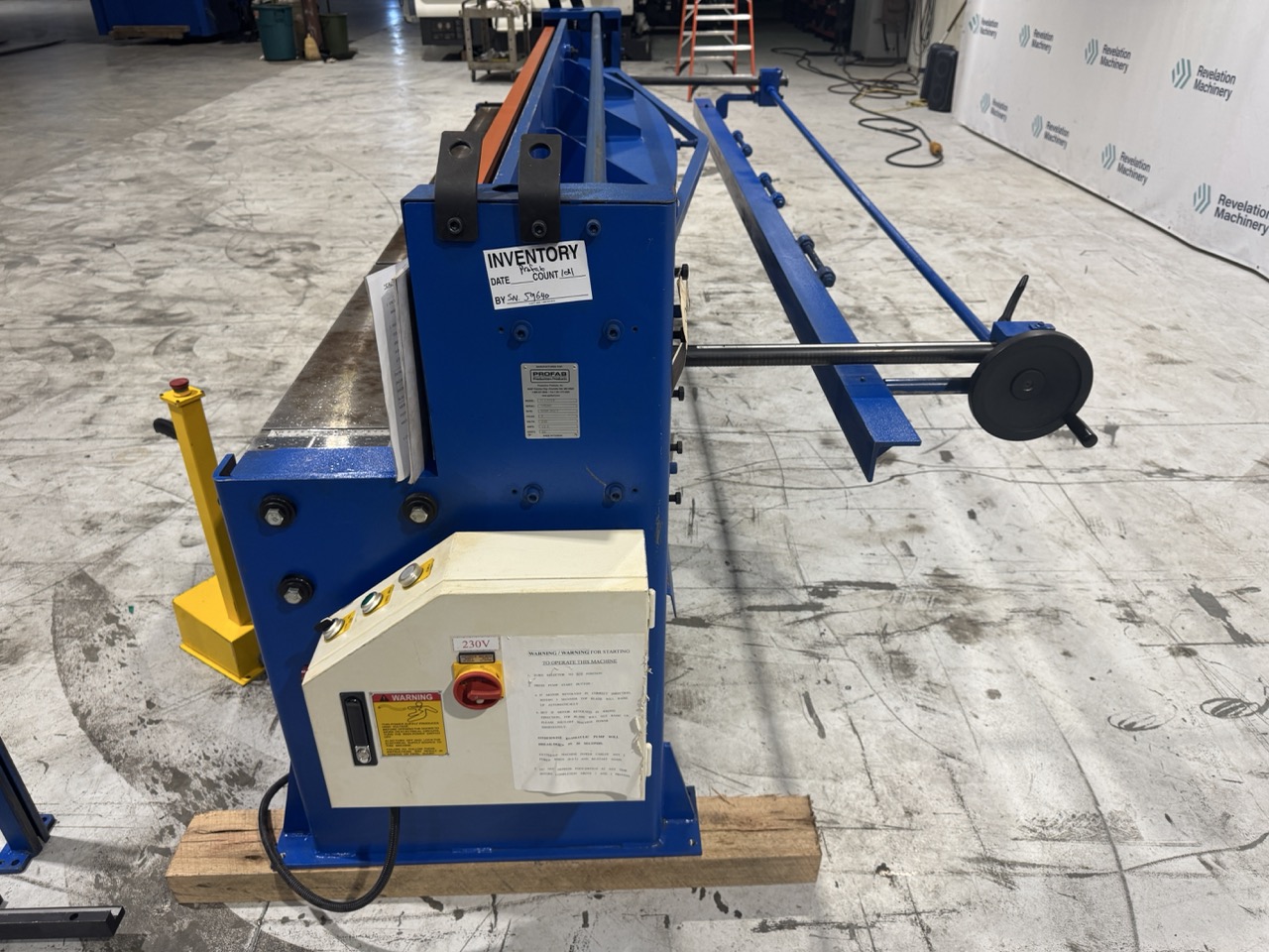 10' x 14 Ga. PROFAB H-12014 Hydraulic Shear, 2023 – w/ Foot Pedal, Manual Back Gauge & Front Support Arms - Image 4
