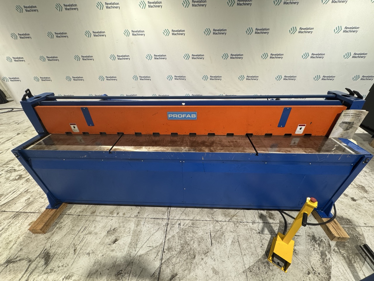 10' x 14 Ga. PROFAB H-12014 Hydraulic Shear, 2023 – w/ Foot Pedal, Manual Back Gauge & Front Support Arms - Image 9