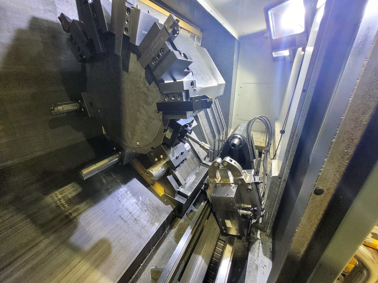 Haas ST-35LY CNC Lathe, 2020 - 62" Long Bed, 6K Live Tooling, Y-Axis, Tool Presetter - Image 8