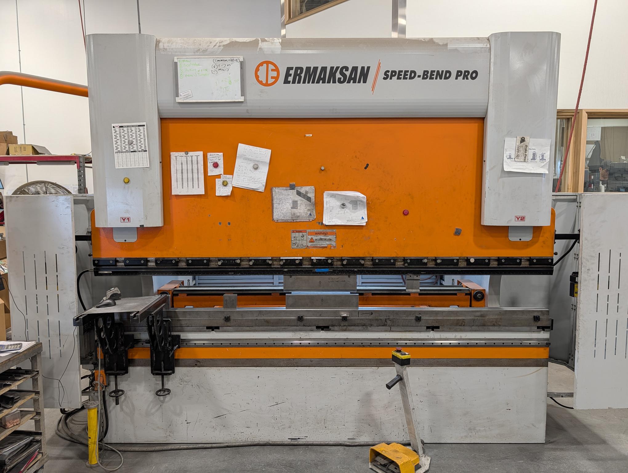 Ermak Speed-Bend Pro 10x149 CNC Hydraulic Press Brake, 2015 - 4-Axis Backgauge, Wila Hydraulic Clamping, ER90 Plus Control