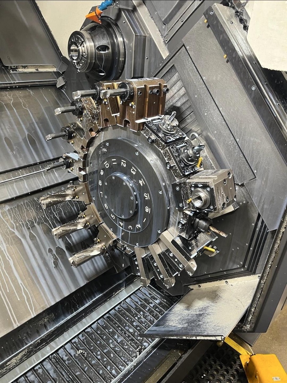 Okuma LT3000 EX Twin Star Multi Axis CNC Lathe, 2020 - Renishaw Probe, Bar Feeder, Chip Conveyor - Image 8