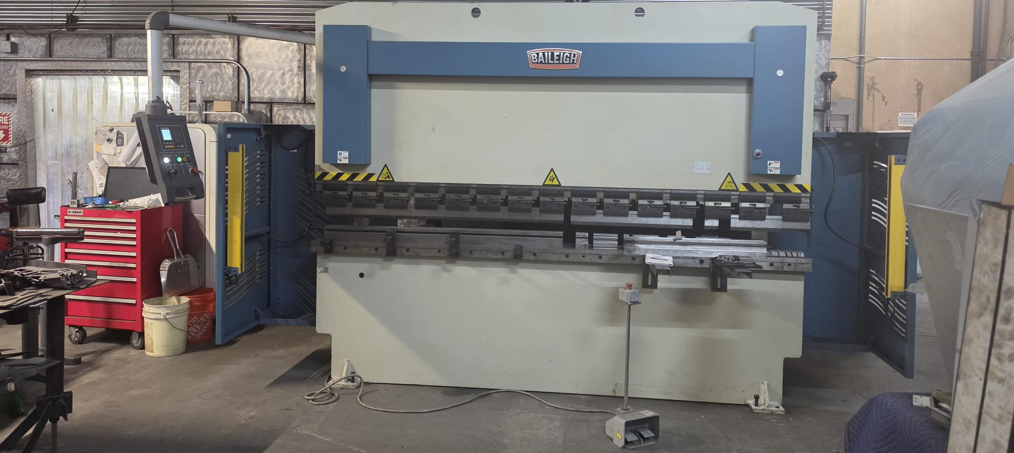 135 Ton x 10.5' Baileigh PPTK 135/30 Hydraulic Press Brake, 2017 - Backgauge