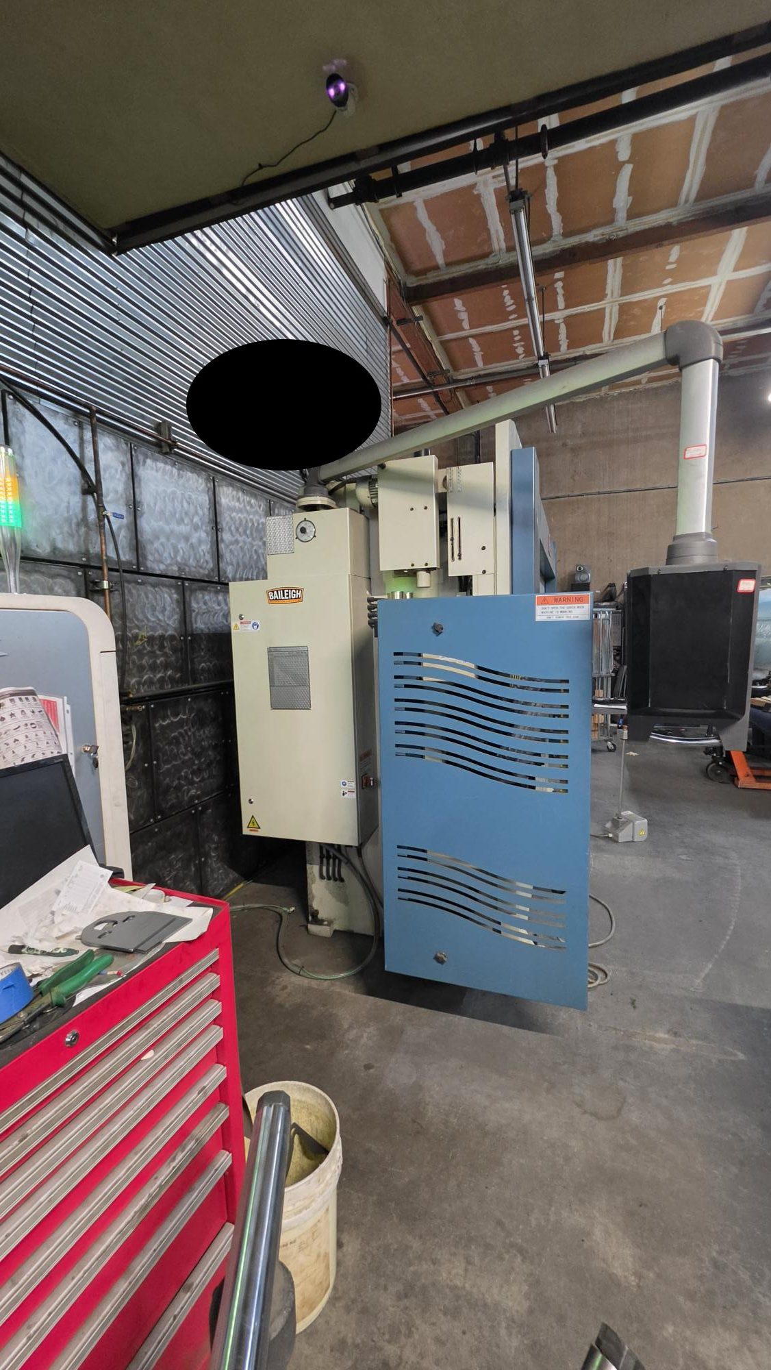 135 Ton x 10.5' Baileigh PPTK 135/30 Hydraulic Press Brake, 2017 - Backgauge - Image 8