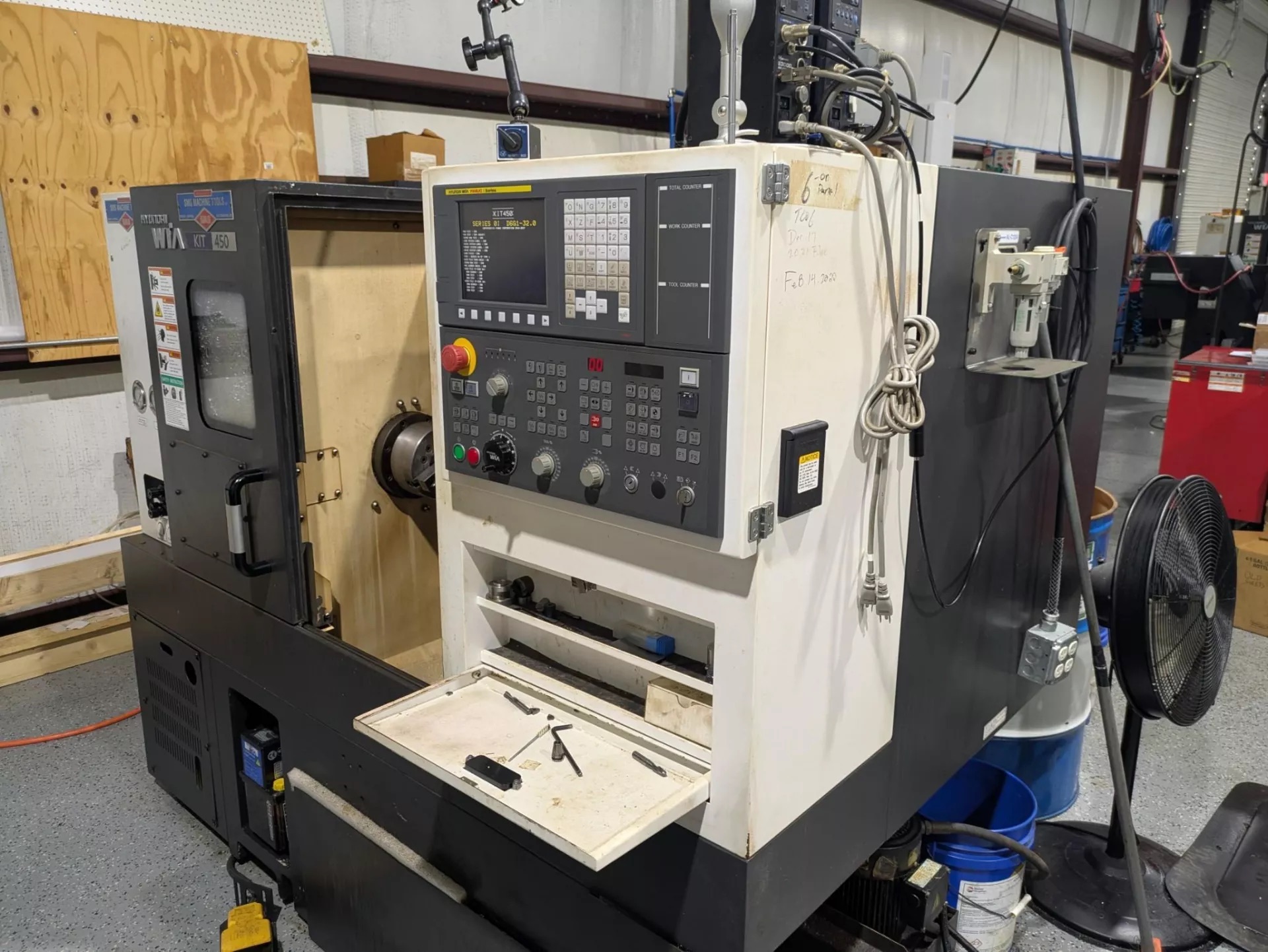Hyundai Wia KIT-450 CNC Gang Tool Lathe, 2017 - Fanuc Control - Image 2