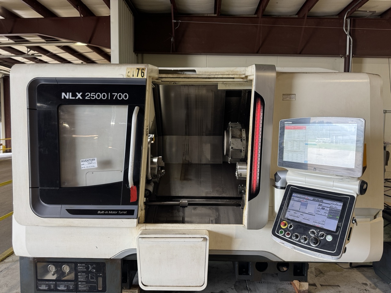 DMG Mori NLX 2500/700 CNC Lathe, 2019 – 10" Chuck, Sub-Spindle, Chip Conveyor - Image 2
