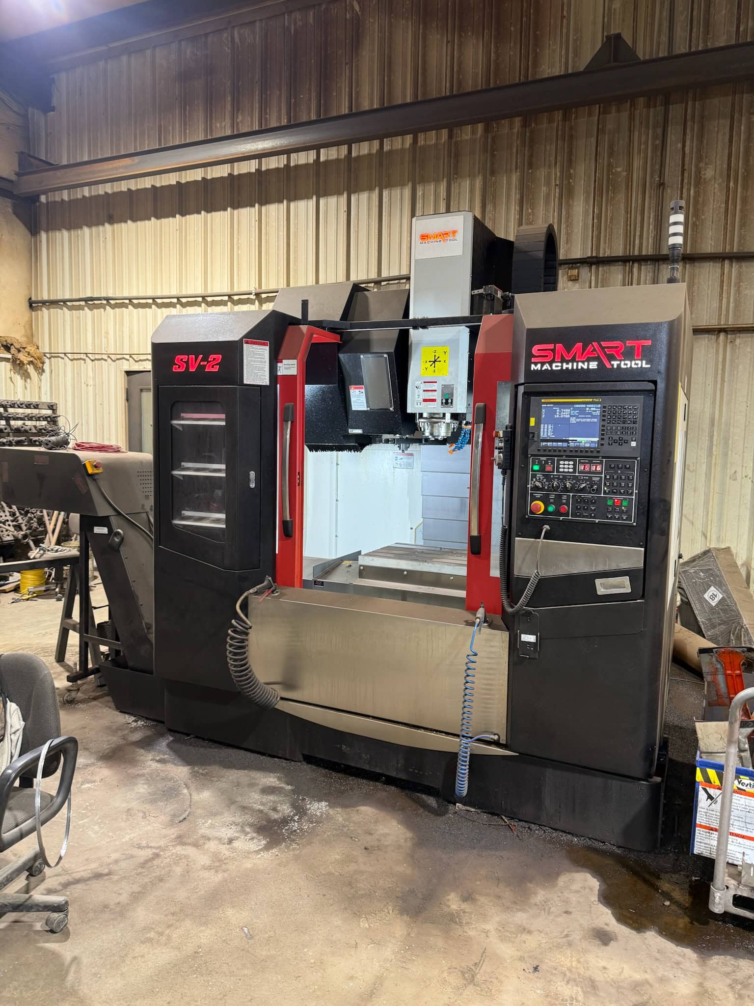 Smart Machine Tool SV-2 CNC Vertical Machining Center, 2022 – Fanuc 0i-MF Plus, CAT40, 10,000 RPM, 30 ATC, 31.4" X Travel – VMC Mill