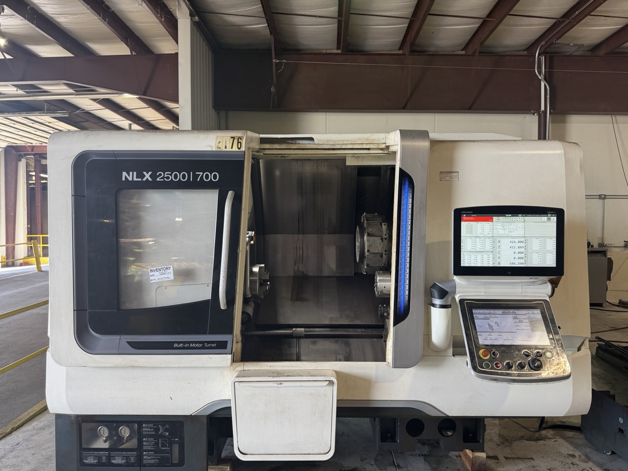 DMG Mori NLX 2500/700 CNC Lathe, 2019 – 10" Chuck, Sub-Spindle, Chip Conveyor - Image 12