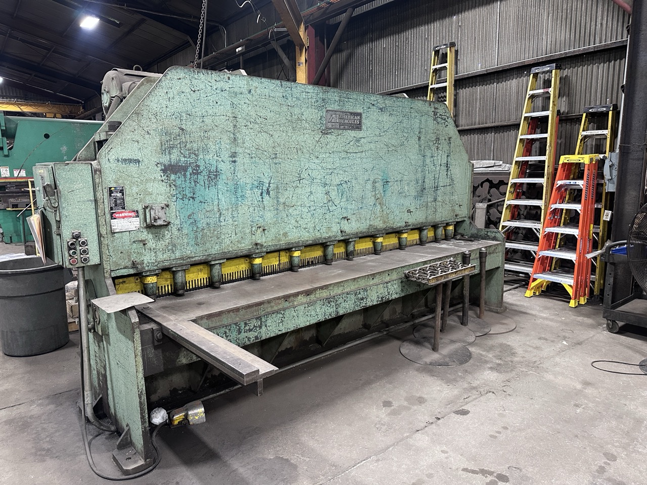 1/2" x 12' American Hercules Alpha Series Hydraulic Shear, 1983