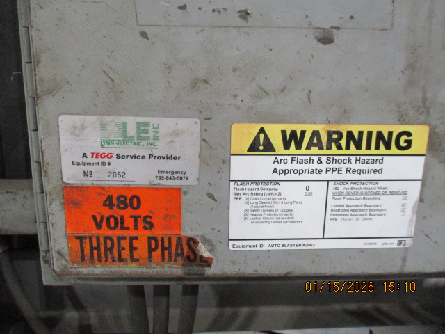 60" x 36" LS Industries Shot Blaster, 1990 - Image 10