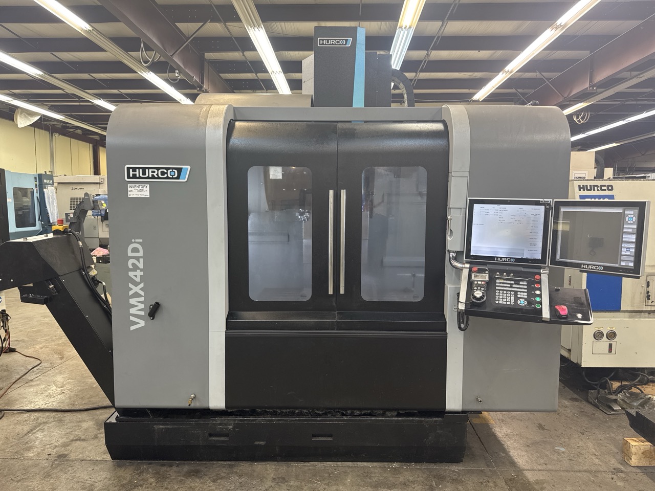Hurco VMX-42Di CNC VMC, 2019 - WinMax Software, Chiller, Low Hours, Under Power Ready for Inspection
